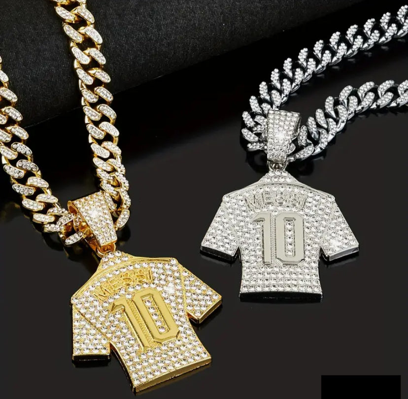 MESSI 10 SHIRT PENDANT AND NECKLACE