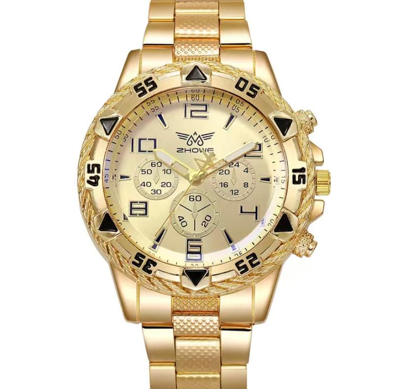 ZHOWE 45mm Business Style Quartz Large Dial Watch